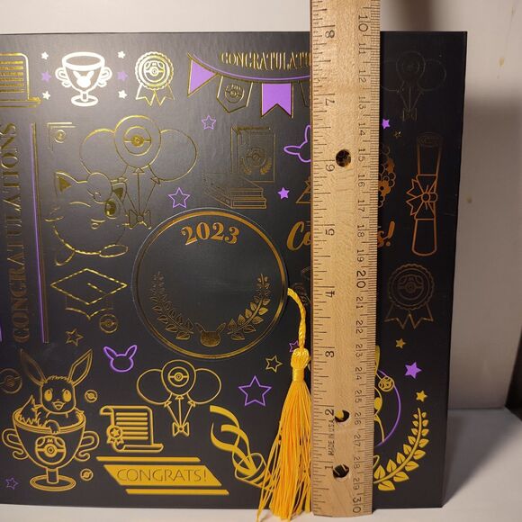 Pokemon TCG Pikachu & Eevee 2023 Graduation Hat And Enamel Pins Official Set - Picture 12 of 12